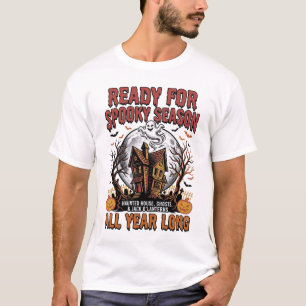 Halloween Spukhaus bereit für das Gruselige Jahres T-Shirt