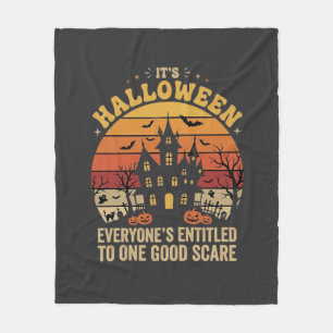 Halloween Spukhaus Ein Guter Schreck Design_1 Fleecedecke