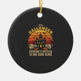Halloween Spukhaus Ein Guter Schrecken Design_1 Keramik Ornament