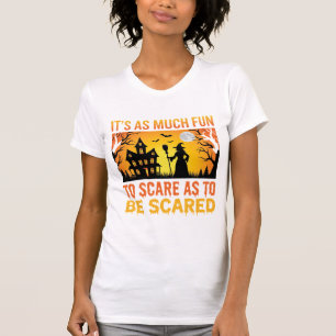 Halloween Spukhaus Hexe Erschrecken Zitat T-Shirt