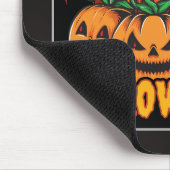 Halloween Spukhaus-Kürbis-Illustration Mousepad (Ecke)