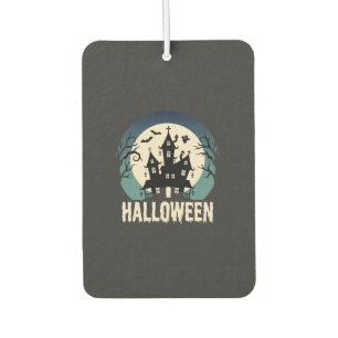 Halloween Spukhaus Mondlicht Vektor Autolufterfrischer