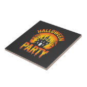 Halloween Spukhaus-Party-Vektor Fliese (Seite)
