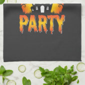 Halloween Spukhaus-Party-Vektor Geschirrtuch (Gefaltet)