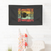 Halloween Spukhaus Retro-Monster Banner (Insitu)