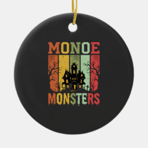 Halloween Spukhaus Retro-Monster Keramik Ornament