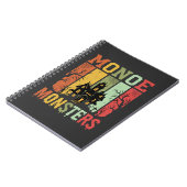 Halloween Spukhaus Retro-Monster Notizblock (Linke Seite)