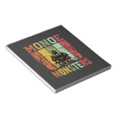 Halloween Spukhaus Retro-Monster Notizblock (angewinkelt)