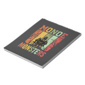 Halloween Spukhaus Retro-Monster Notizblock (Rotiert)