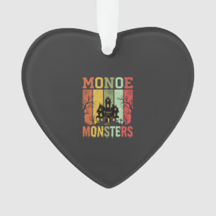 Halloween Spukhaus Retro-Monster Ornament