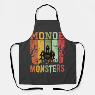 Halloween Spukhaus Retro-Monster Schürze