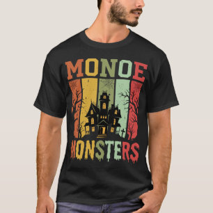 Halloween Spukhaus Retro-Monster T-Shirt