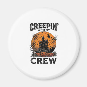 Halloween Spukhaus Schleichen Mit Meiner Crew Shir Magnet