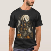 Halloween Spukhaus T-Shirt (Vorderseite)