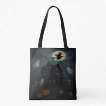 Halloween Spukhaus-Tragetasche