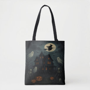 Halloween Spukhaus-Tragetasche Tasche