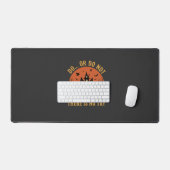 Halloween Spukhaus Tu es oder tu es nicht Schreibtischunterlage (Tastatur & Maus)