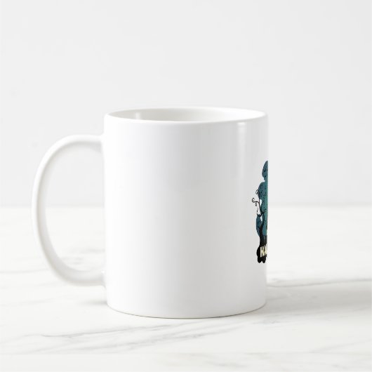 Halloween Spukhaus Uhrturm Fledermäuse Geist_1 Kaffeetasse (Links)