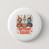 Halloween Squad Creepy Clown Ghost Zombie Button (Vorderseite)