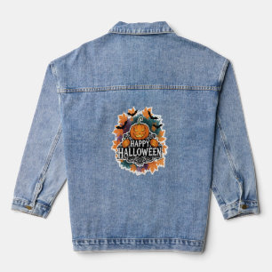 Halloween Squad Creepy Clown Ghost Zombie Jeansjacke