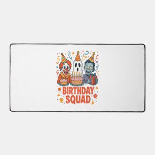 Halloween Squad Creepy Clown Ghost Zombie Schreibtischunterlage