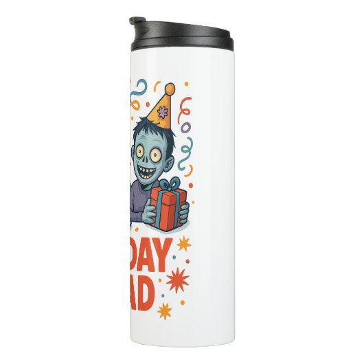 Halloween Squad Creepy Clown Ghost Zombie Thermosbecher (Nach rechts gedreht)
