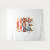 Halloween Squad Creepy Clown Ghost Zombie Wandteppich (Vorderseite (Horizontal))