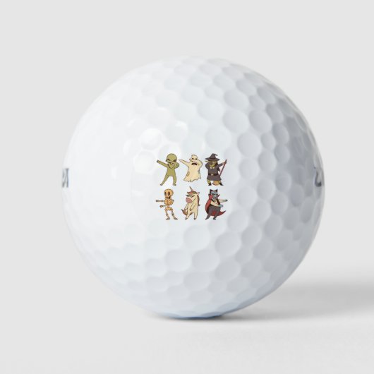 Halloween Squad Dab Dancers Golfball (Vorderseite)