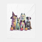 Halloween Squad Dog Fleecedecke (Vorderseite)