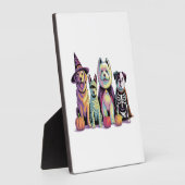 Halloween Squad Dog Fotoplatte (Seite)