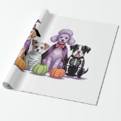 Halloween Squad Dog Geschenkpapier (Ungerollt)