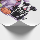 Halloween Squad Dog Geschenkpapier (Ecke)