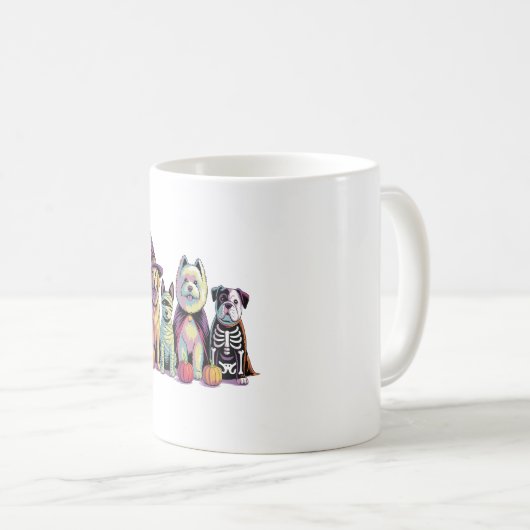 Halloween Squad Dog Kaffeetasse (VorderseiteRechts)