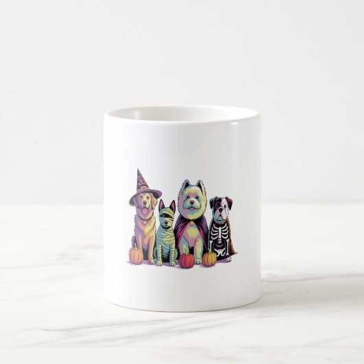 Halloween Squad Dog Kaffeetasse (Mittel)