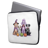 Halloween Squad Dog Laptopschutzhülle (Vorderseite Links)