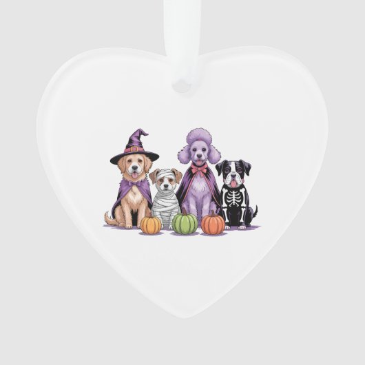 Halloween Squad Dog Ornament (Vorderseite)