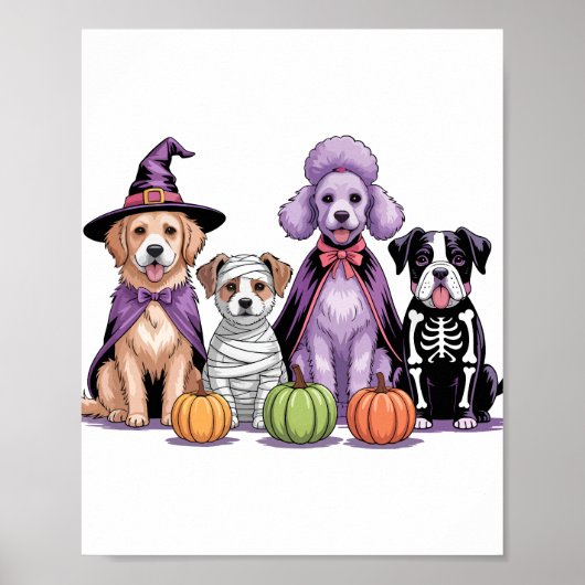 Halloween Squad Dog Poster (Vorne)