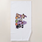 Halloween Squad Dog Strandtuch (Vorderseite)