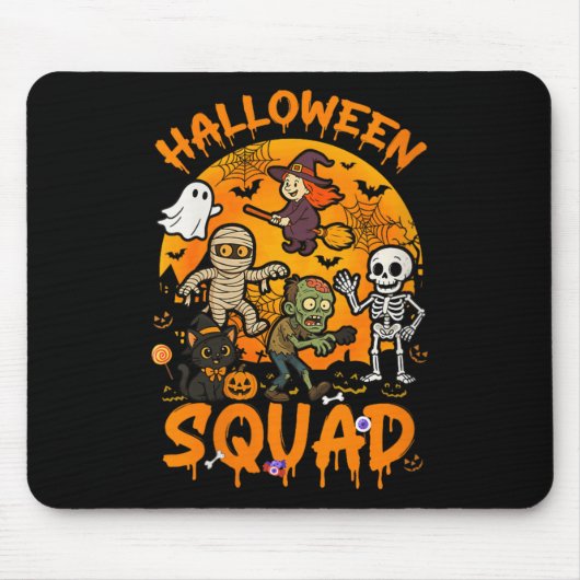 Halloween Squad Horror Group Hexe Mummy Zo Mousepad (Vorne)