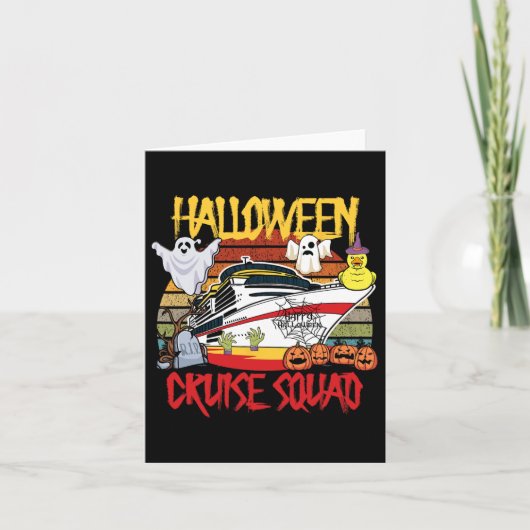 Halloween Squad Rubber Duck Jagdschiff Bo Karte (Vorderseite)