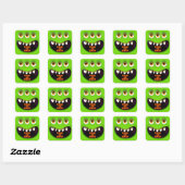 Halloween Square Sticker (Blatt)