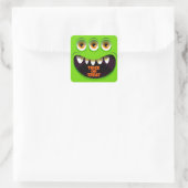 Halloween Square Sticker (Tasche)