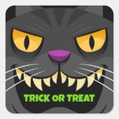 Halloween Square Sticker (Vorderseite)