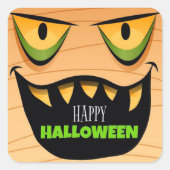 Halloween Square Sticker (Vorderseite)