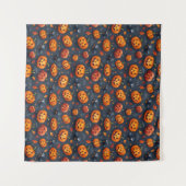 Halloween-Square-Tapestry Wandteppich (Vorderseite (Horizontal))