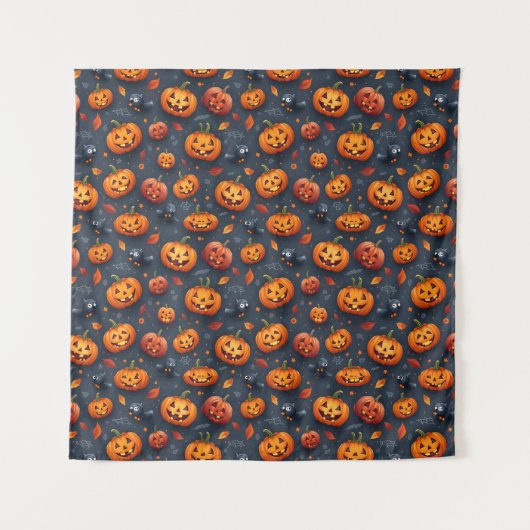 Halloween-Square-Tapestry Wandteppich (Vorderseite)