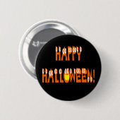 Halloween Squash Text Button (Vorne & Hinten)