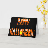 Halloween Squash Text Karte (Gelbe Blume)