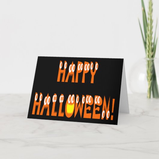 Halloween Squash Text Karte (Vorderseite)