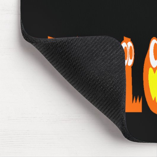 Halloween Squash Text Mousepad (Ecke)